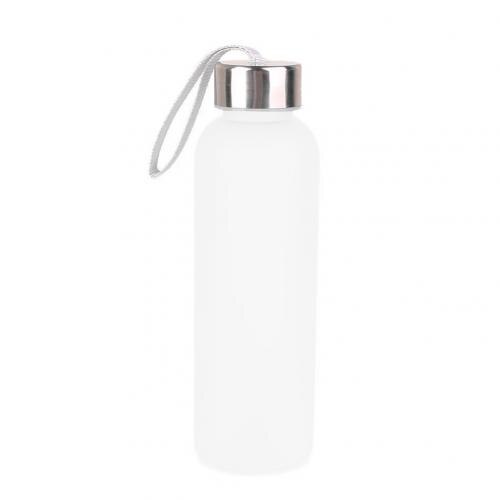 600Ml Outdoor Draagbare Camping Fietsen Reizen Drink Water Bottle Cup Waterkoker: WHITE