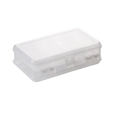 To lag plast makeup organizer dobbelt side smykkeskrin kosmetisk organizer ring rack halskæde øreringe display organizer box: Hvid / Guld