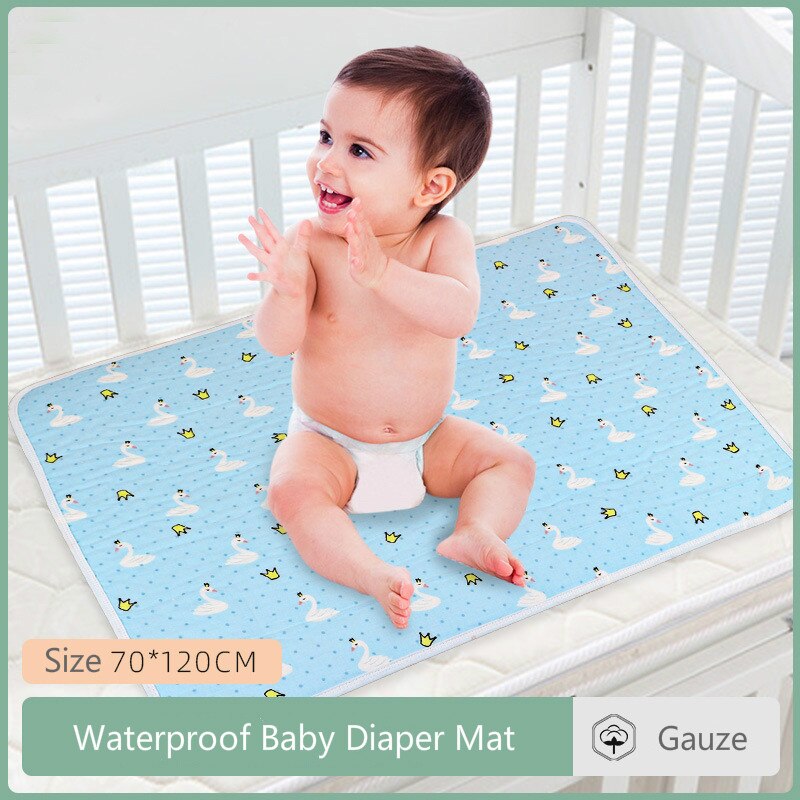 Portable Changing Pad Cover Baby Diaper Changing Mat Baby Washable Diaper Pad Diaper Changing Mat Reusable Wipes 70*120CM