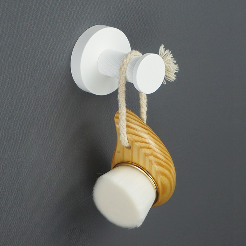 Juego de accesorios de baño blanco mate, soporte de toalla de baño, soporte de papel, gancho para bata, cepillo de inodoro, jabonera, estante de toalla