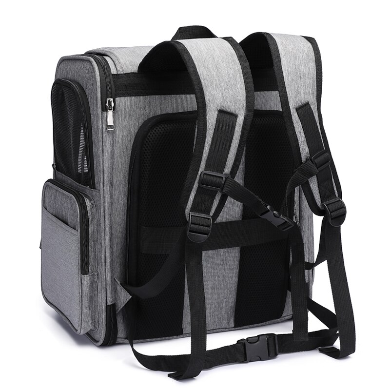 Mochila De Transporte para gatos, bolsa grande y plegable de malla transpirable, para perros pequeños y medianos, transpirable, para mascotas