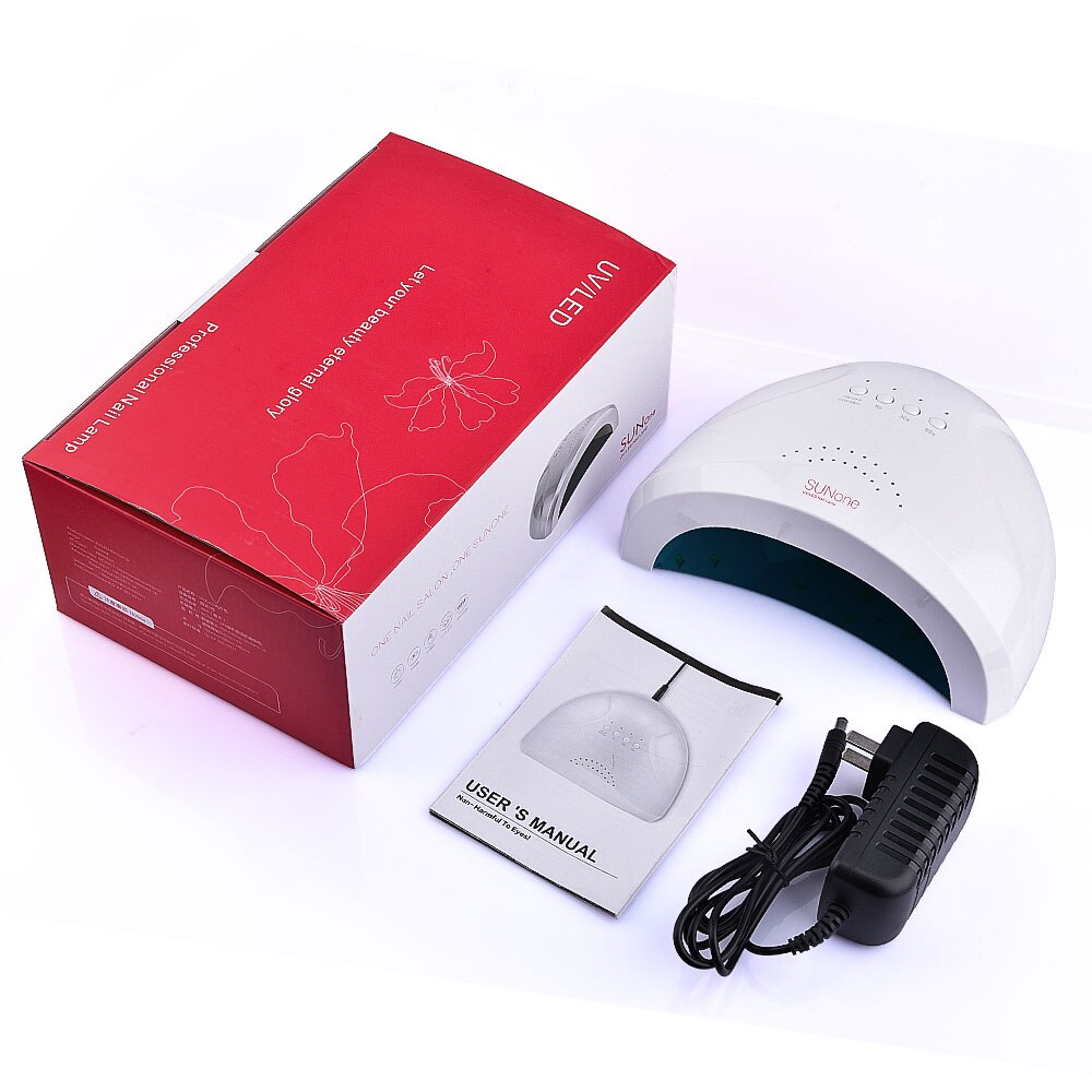 SIMINAIL-Lámpara de uñas UV de 24W/48W, 48 LED, Sun One, secador para curado de esmalte de Gel, 365 + 405nm