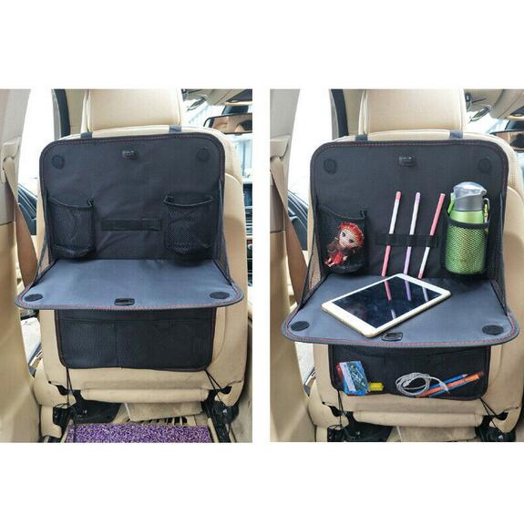 Auto Back Seat Organizer Opslag Houder Opvouwbaar Met Lade Tafel Multi-Pocket Tas