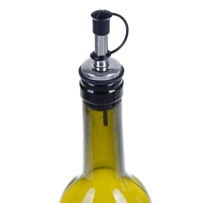 1pc kolbe tør rødvin pot flaske korkpropp oliven hælder dispenser rustfrit stål olie flaske tud hælder / mund med prop