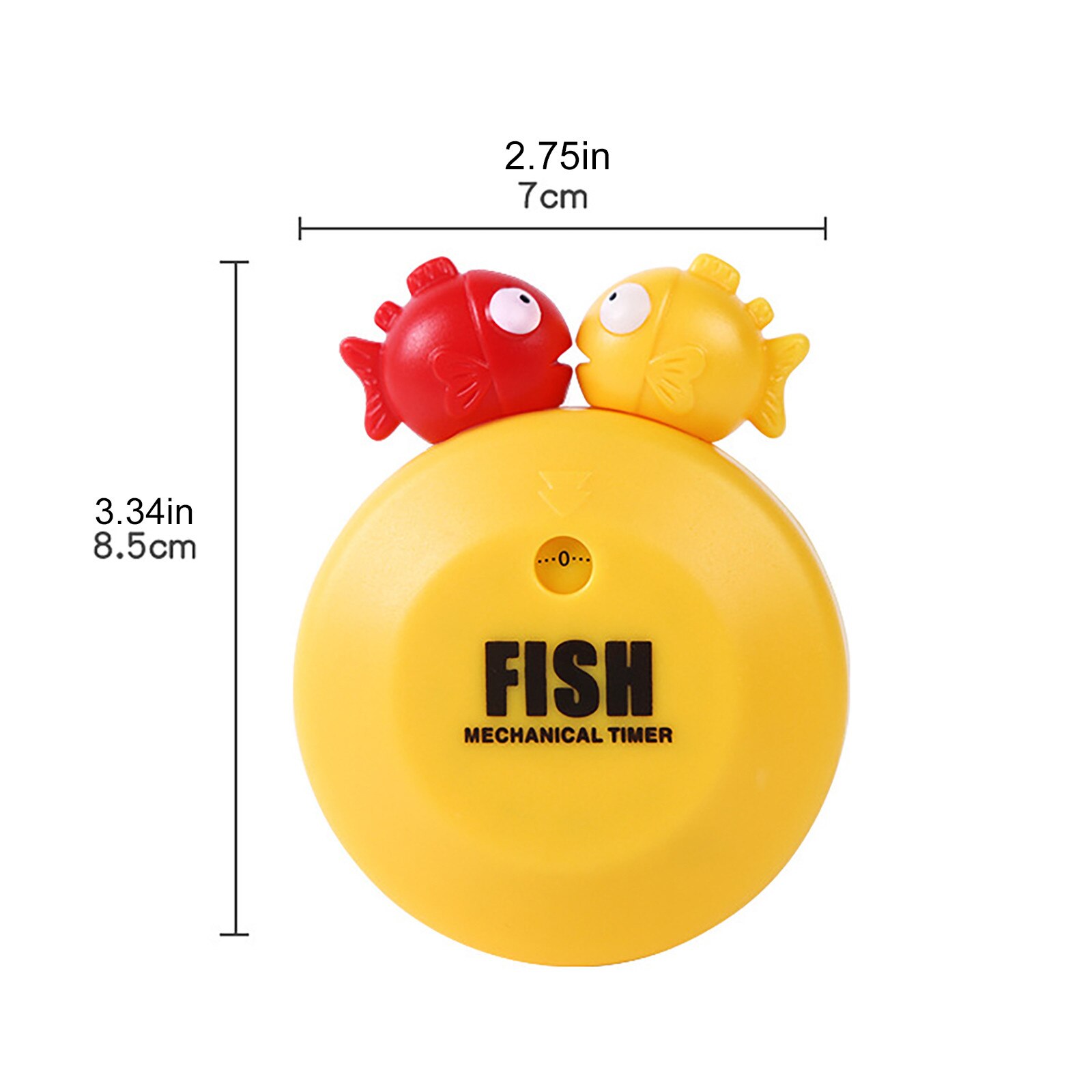 25# Rotating Cute Time Manager Bubble Fish Timer Mechanical Reminder Timer Magnetic Countdown Count Down Cooking kitchen tools