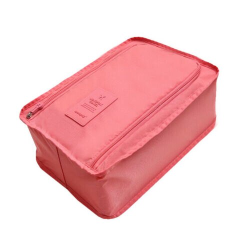 Football Shoe Bag Waterproof Travel Boot Rugby Sport Sport Storage Bag Convenient Box Large Size Easy To Carry: Pink Color