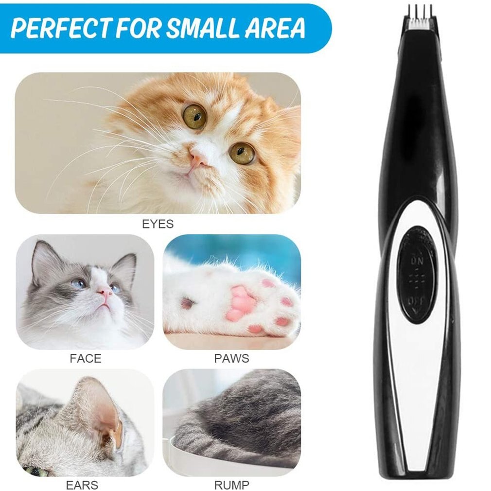 Elektrische tondeuse voor honden, hondentrimmer, usb-oplaadbaar, geluidsarm, krachtige motor voor kleine katten en honden