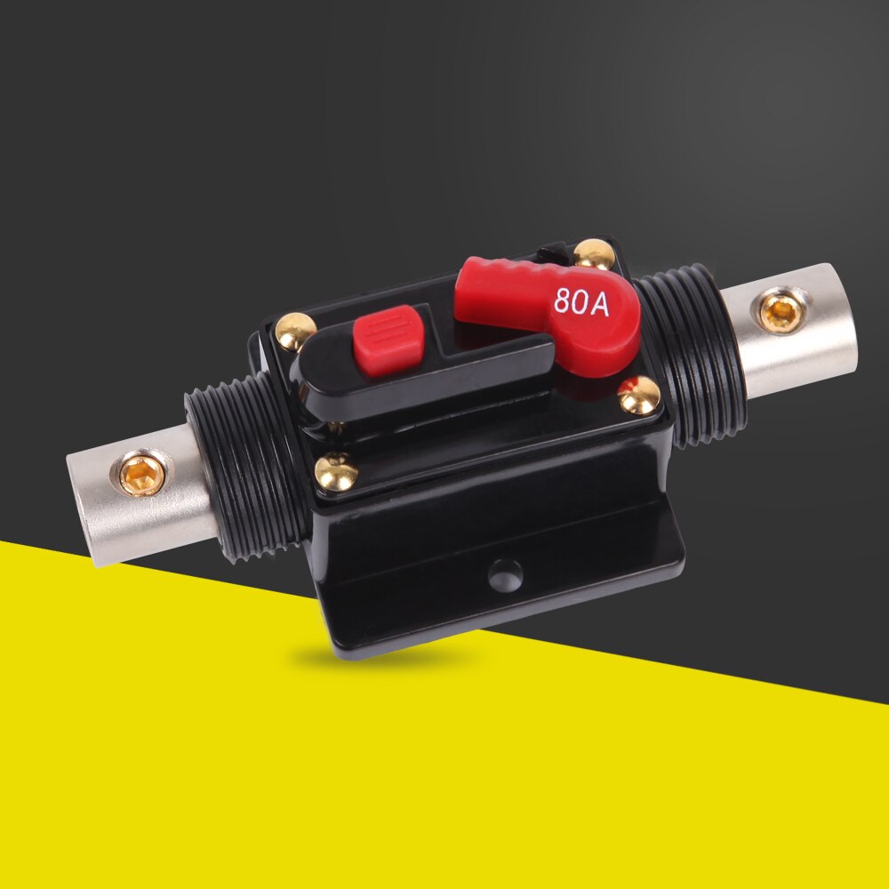 Interruptor de circuito estéreo 50/100/50/30/20/40/60/80A 12V 24V para coche y camión, amplificador de modificación de Audio, reinicio automático de fusible