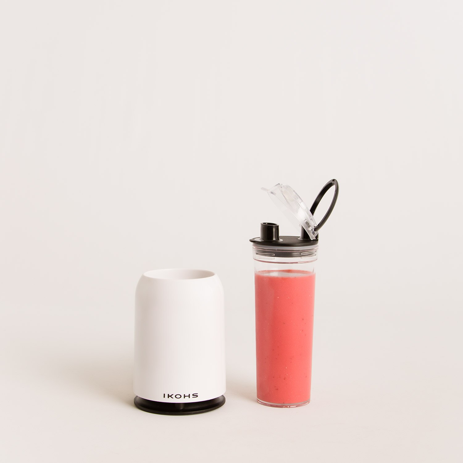 CREATE - MOI SLIM, Batidora de Vaso con Picadora Eléctrica de Acero Inoxidable, 234W jarra 0,4L, Libre de BPA, Portátil