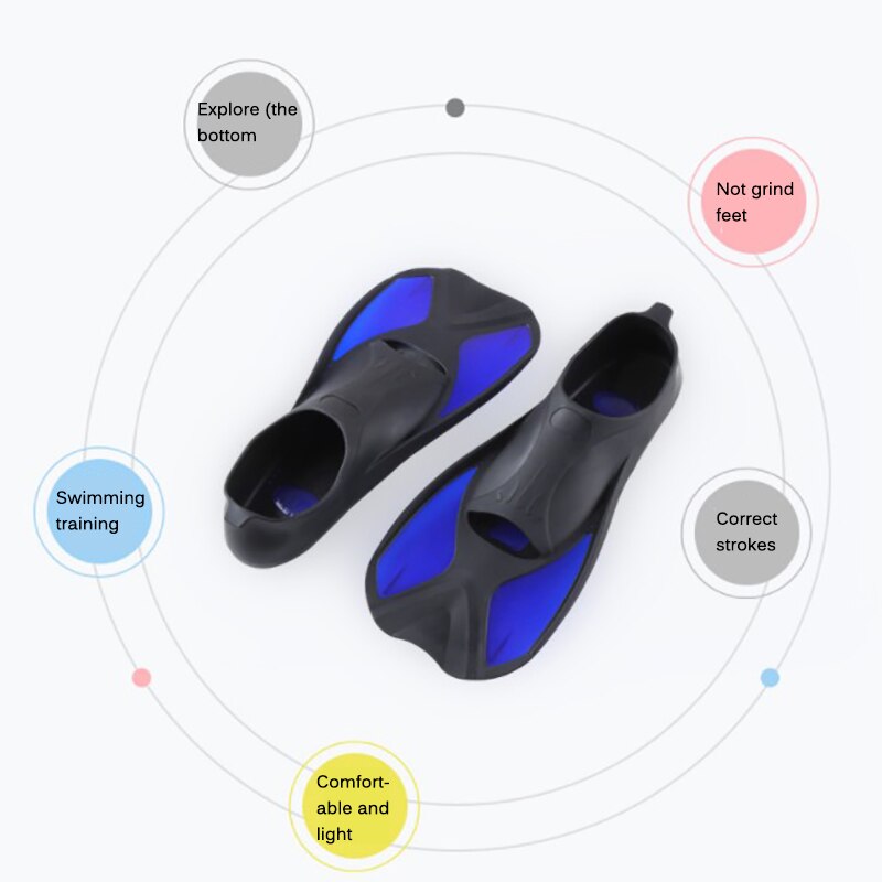 Comfort Snorkeling Swimming Fins Flexible Diving Fins Submersible Fins For Children Adults Water Sports Equipment