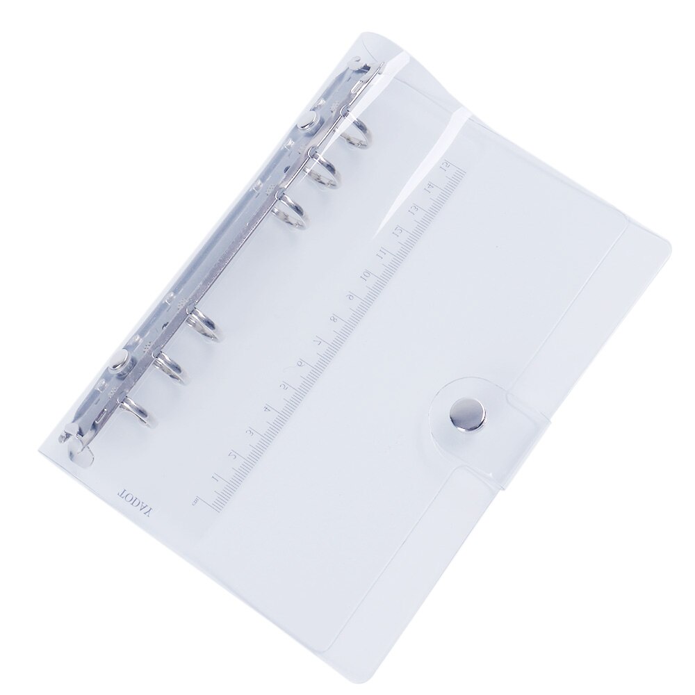 PVC Transparent Spiral Agenda Traveler Journal Notebook Sheet Shell School DIY 6 Holes Binder Diary Planner Cover A5 A6 A7