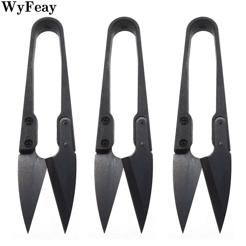 3 Pcs Thread Scissors U Sewing Clipper Beading Thread Cutter for Trimming Threads Stitch Supplies and Embroider fabric Scissors