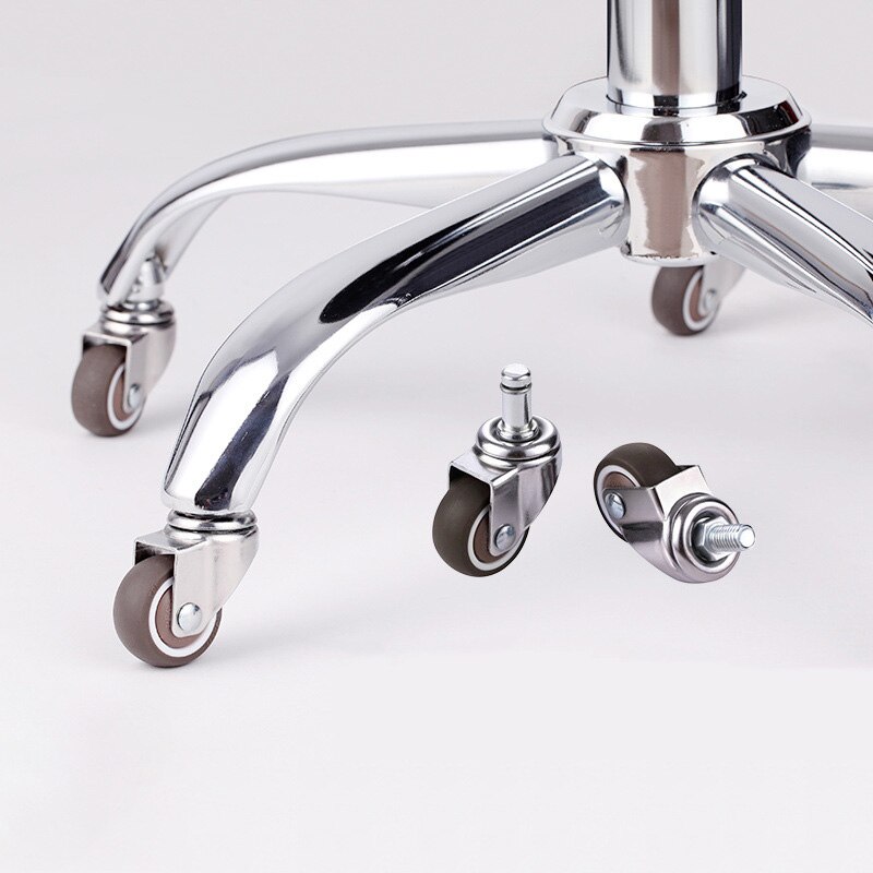 5pcs/Lot Office Chair Caster Wheels 1.5/2 Inch Swivel Caster Wheels Soft Rubber TPE Caster Wheels Replacement Furniture Hardware