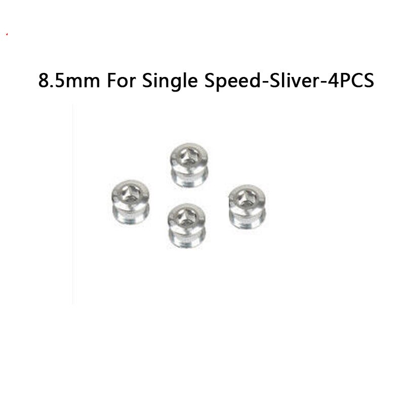 Litepro MTB Bike Chainring Bolts Double/Triple Speed Disc Single Chainwheel Screws Gold/Sliver/Purple/Blue/Red/Black/Green: 8.5mmSpd-Sliver-4PCS