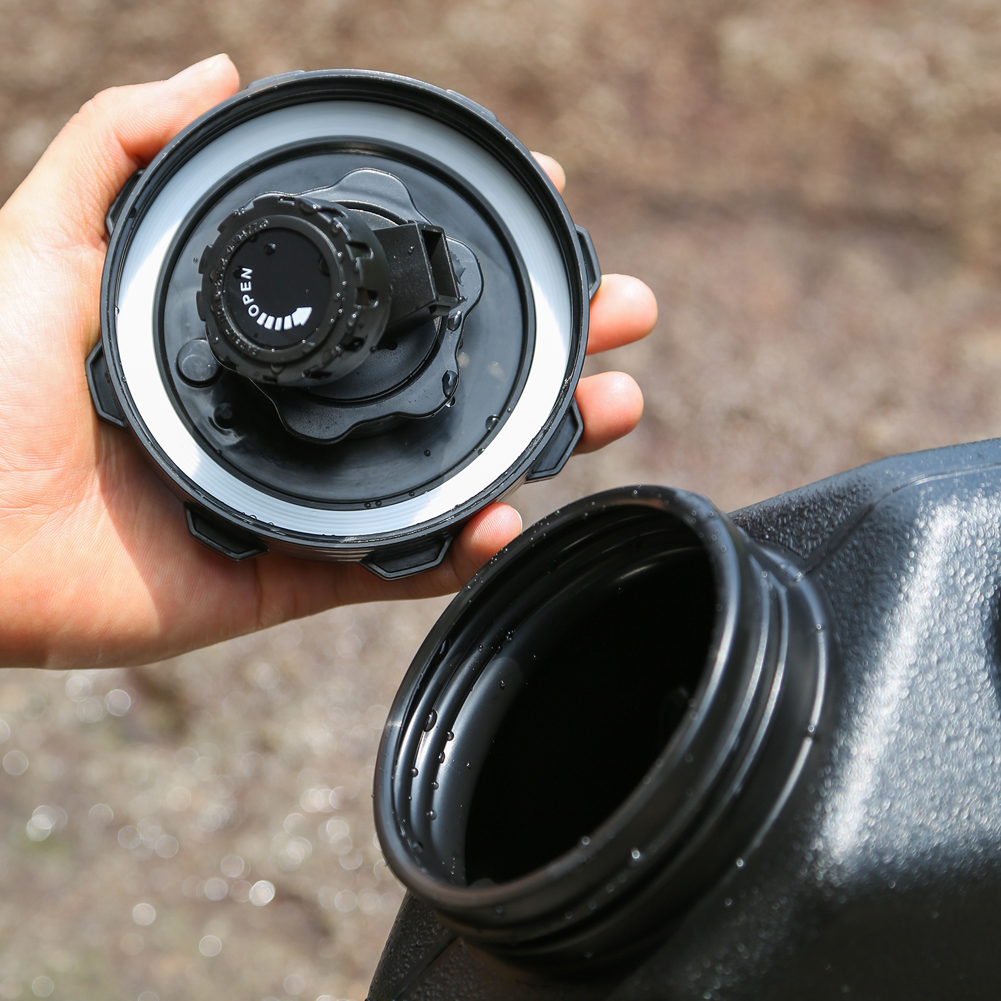 1-5 Stuks Draagbare Wateremmer Afdichting Deksel Met Kraan Camping Water Emmer Cover Water Opslag Container Deksel Voor Kamperen Wandelen