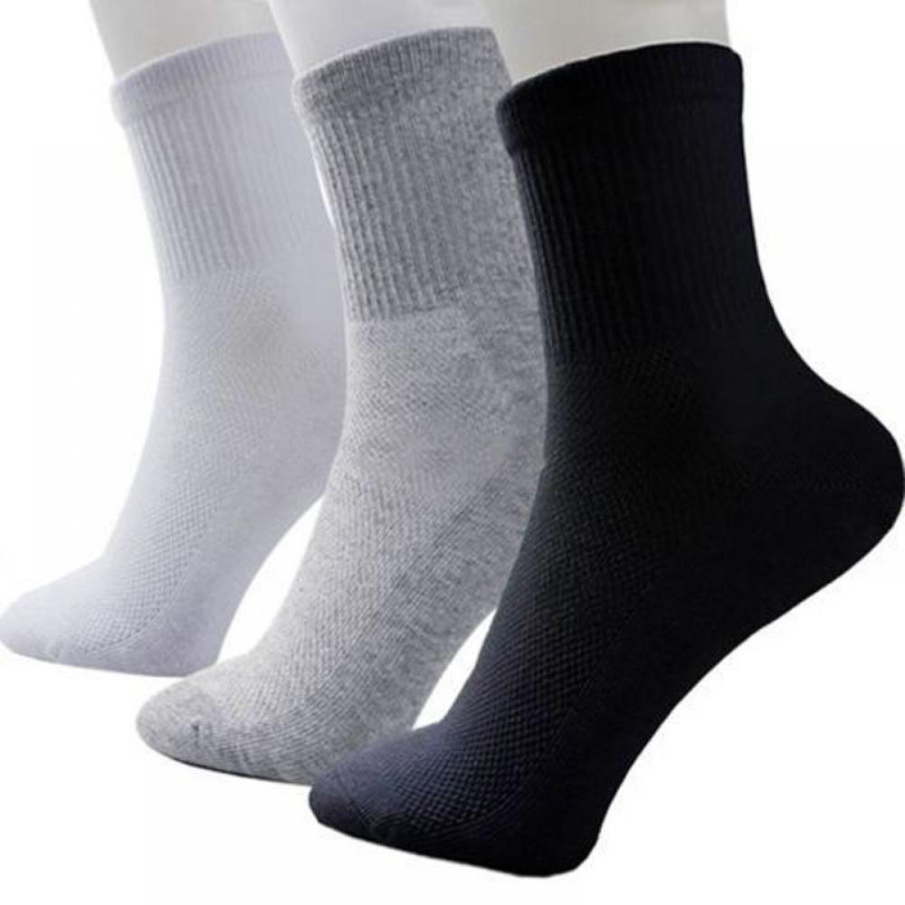 Calcetines deportivos cómodos de algodón para hombre, medias tobilleras de baloncesto y fútbol, de , 3 colores, 1 par,