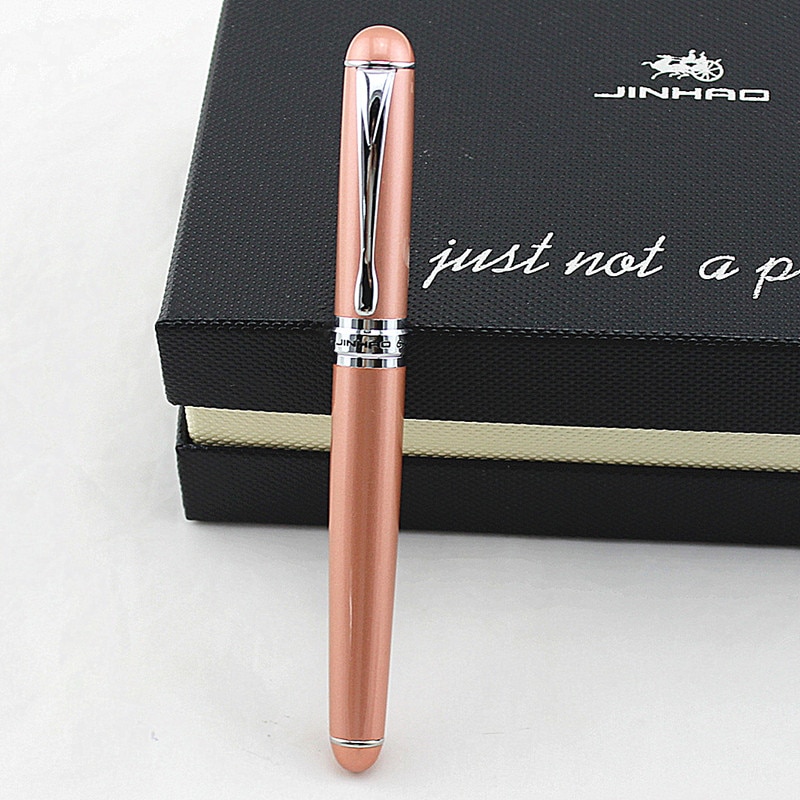 JINHAO 750 Stift Geschäft Schreiben Liefert Grau 0,7mm Feder Gel Stift Schach boad Rolle Ball Kuli luxus Schreiben tinte schwarz Nachfüllung