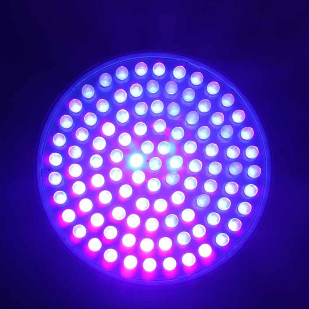 Ultra Bright Plastic E27 UV Plant Grow Ultraviolet Light Color Purple Lights 100LED Lamp Bulbs 220V Energy saving Indoor Light