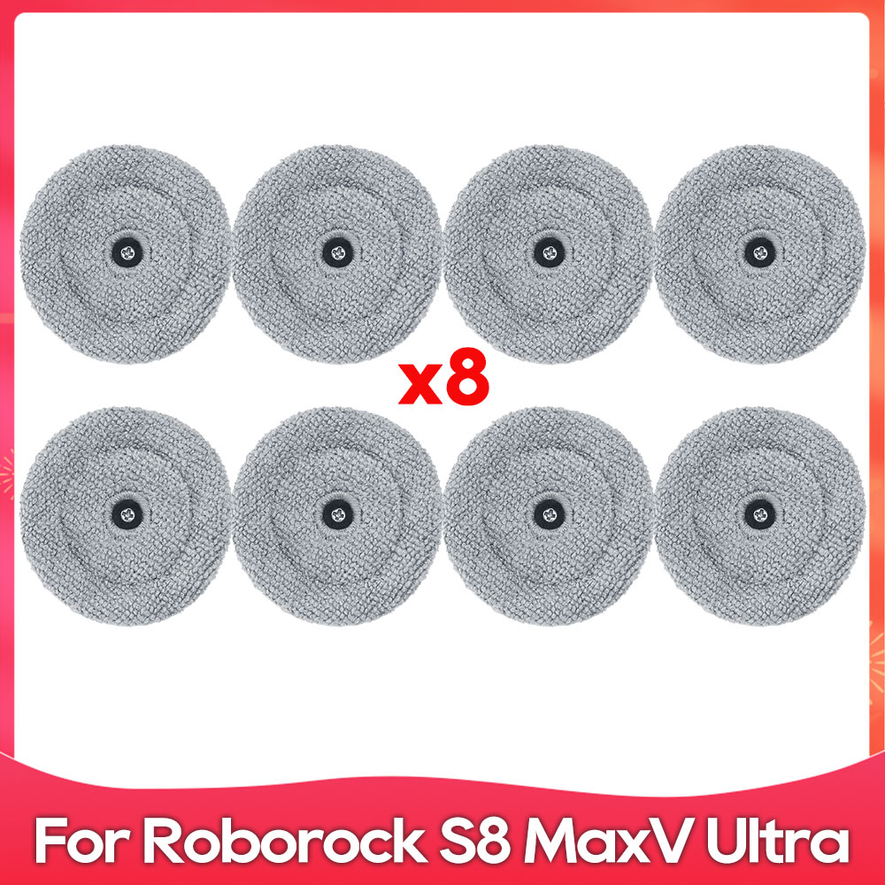 Geschikt Voor ( Roborock S8 MaxV Ultra ) Reserveonderdelen voor Robotstofzuiger Hoofdzijborstels Dweildoeken Hepa-filters Stofzakken Accessoires: WHITE