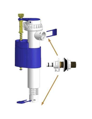 Tecnoagua Grifo Cisterna Baja T-469 Vertical Horizontal