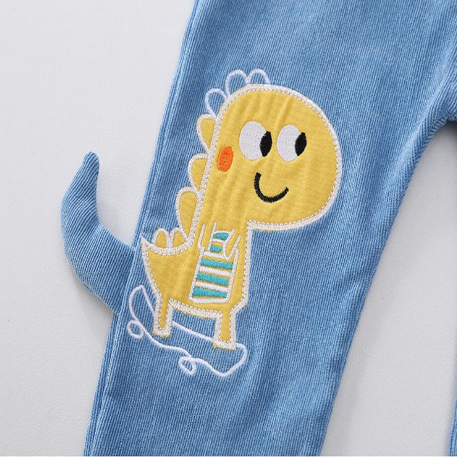 Kinderen Cartoon Corduroy Overalls Herfst Mode Baby Jongens Dinosaurus Siamese Broek Voor 1 2 3 4 Jaar Kids Kleding