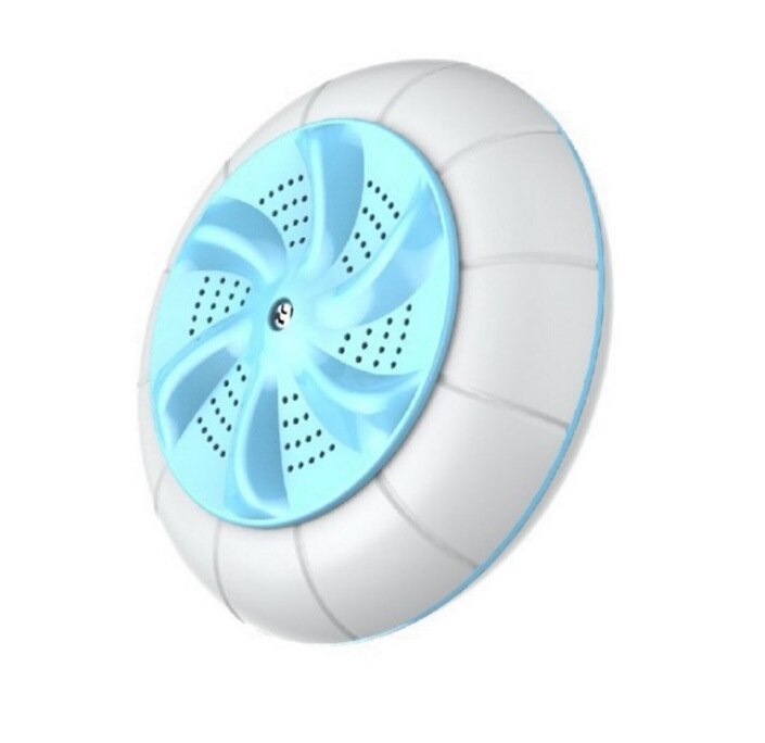 ultrasonic folding mini washing machine portable panties washing machine: Cyan