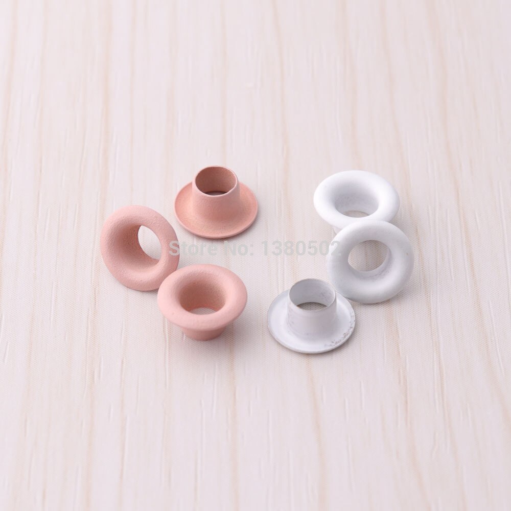 100pcs/lot 8*4*4mm Metal Eyelet Scrapbook Grommet Embellishment Garment Leather craft