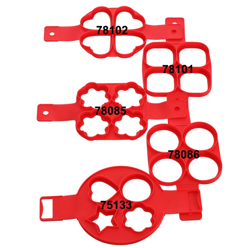 1PC agujeros tortilla de silicona y herramienta de tortitas accesorios de cocina de tortitas, molde DIY muffin Paste pan Pancake