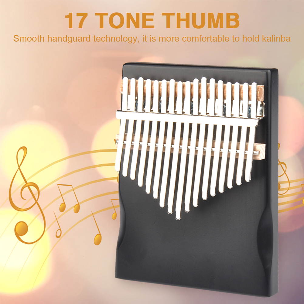 17 Keys Kalimba African Camphor Wood Thumb Piano Finger Percussion Wood Musical Instrument Mbira