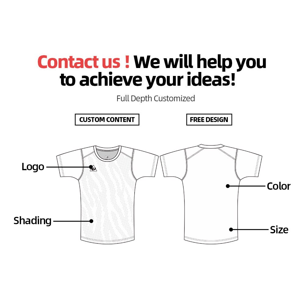 Sports T shirts football shirts quick dry breathable men sportswear casual shirts in stock: Custom / 3XL