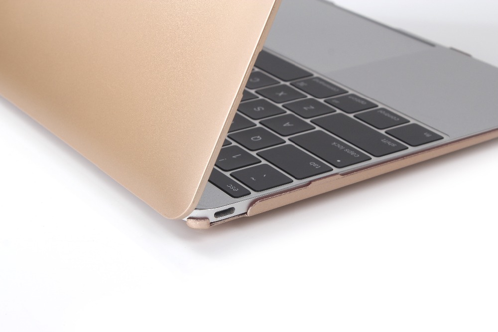 4in1 Gold Champagne laptop Case For Apple macbook Air Pro Retina 11 12 13 15 For Mac book 13.3 inch with Touch Bar