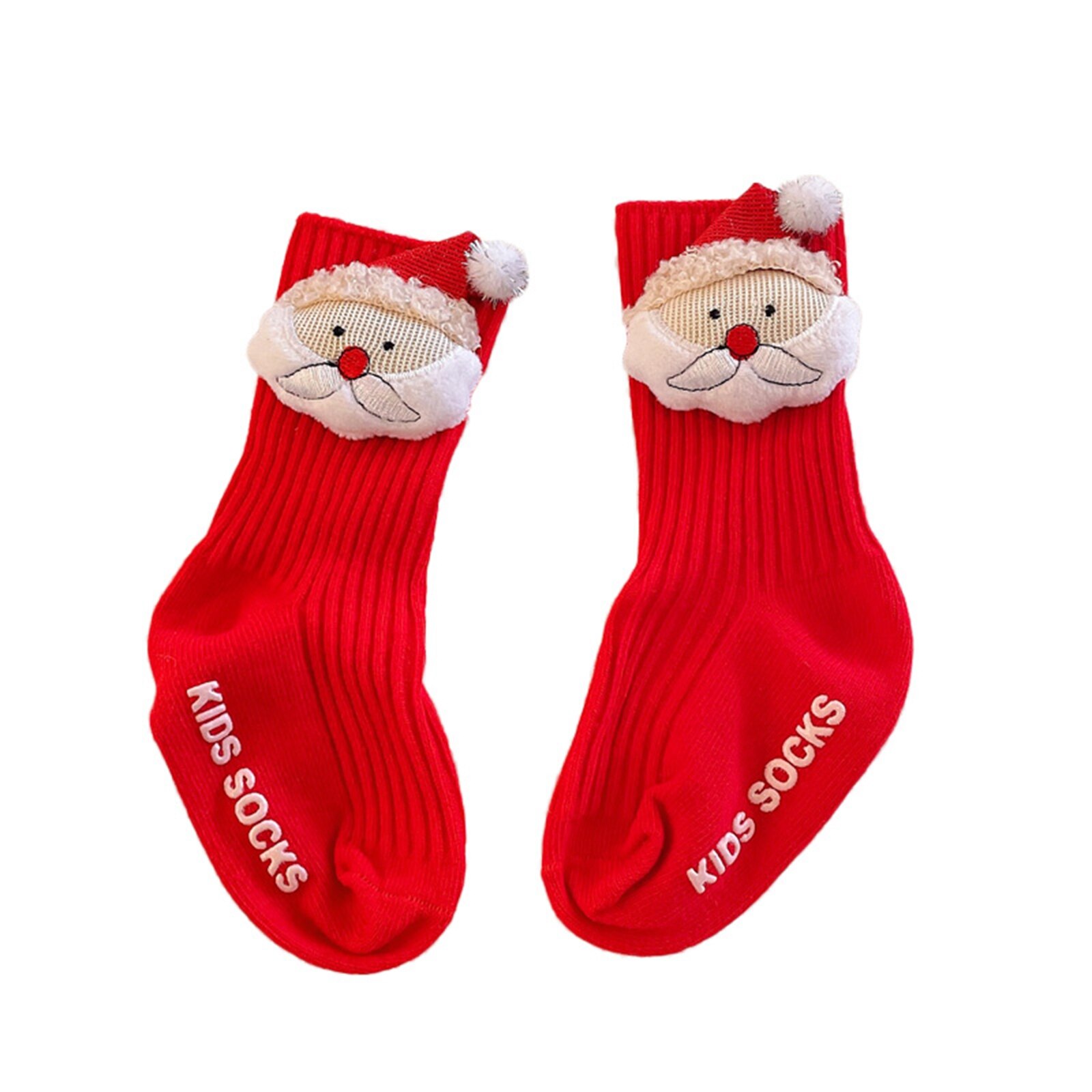 1 Paar Winter Baby Katoenen Sokken Kids Meisjes Jongens 3D Cartoon Sneeuwvlok Elanden Kerstman Kerst Beer Goedkope Stuff kleding: A / 2-4 Y