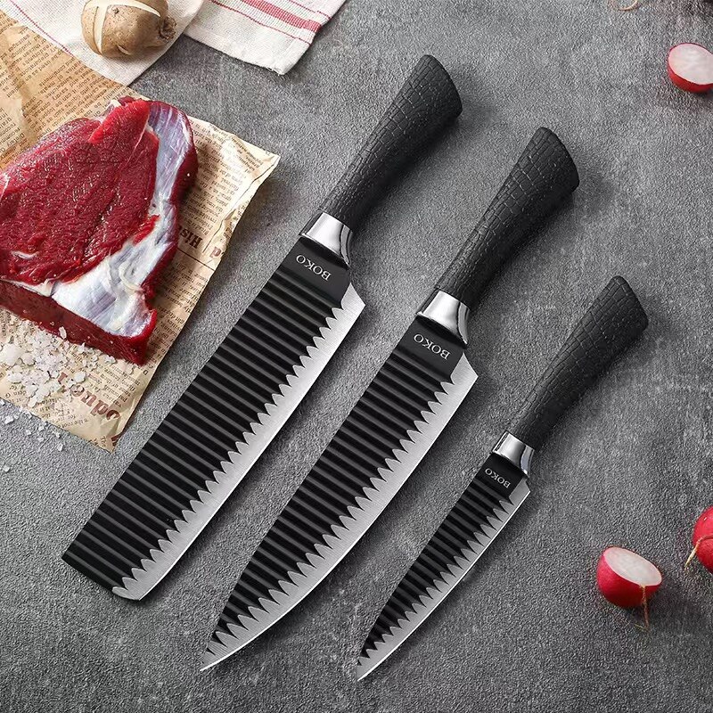 Yangjiang Forged Stainless Steel Manganese Steel Kitchen Knife Household Small Kitchen Knife Fruit Knife Chef Knife Meat Cleaver: green