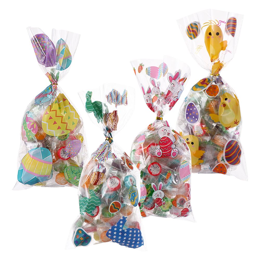 Jaar Woondecoratie Paaseieren Konijn Biscuit Zakken Pasen Snoep Zakken Gelukkig Pasen Snoep Behandelt Zak