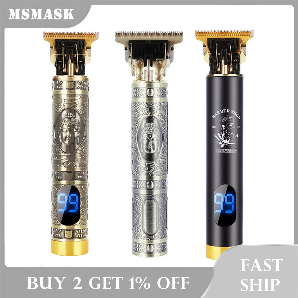 Electric Men's Hair Clipper Tondeuse Barber T9 Baldheaded Beard Trimmer Zero Gapped Hair Cutting Machine Shaving Styler Razor