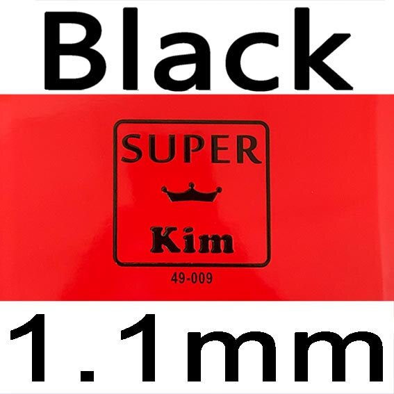 YINHE Super KIM Long Pimple Table Tennis Rubber OX or With 1.1mm Sponge Special Ping Pong Long Pimple Rubber: black 1.1mm
