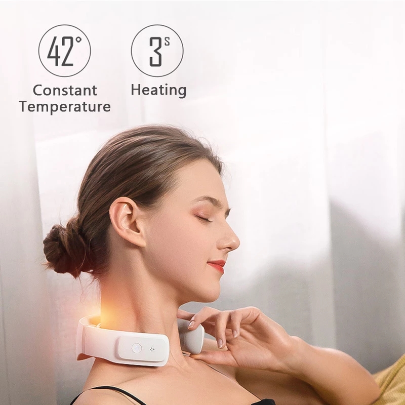 Xiaomi-masajeador eléctrico Mijia Jeeback G3 para cuello, masajeador TENS de pulso para aliviar el dolor de piernas, vibrador de 4 cabezales, herramientas de masaje Cervical con calefacción