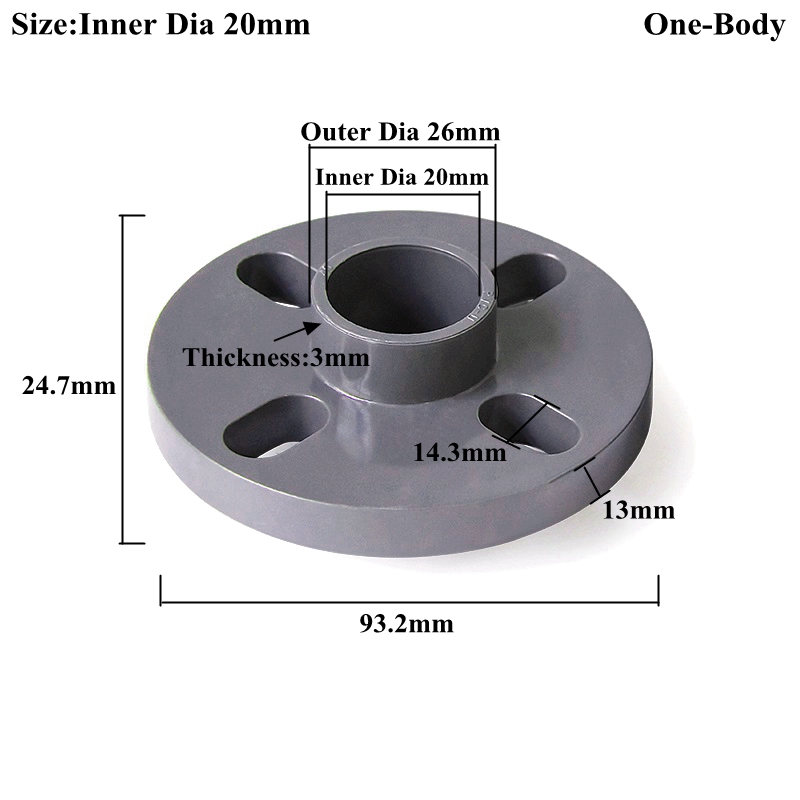 20~160mm PVC Flange Pipe Connector, Aquarium Fish Tank Adapter Irrigation Water Tube Joint Hardware Fittings Slip Socket Flanges: Brown