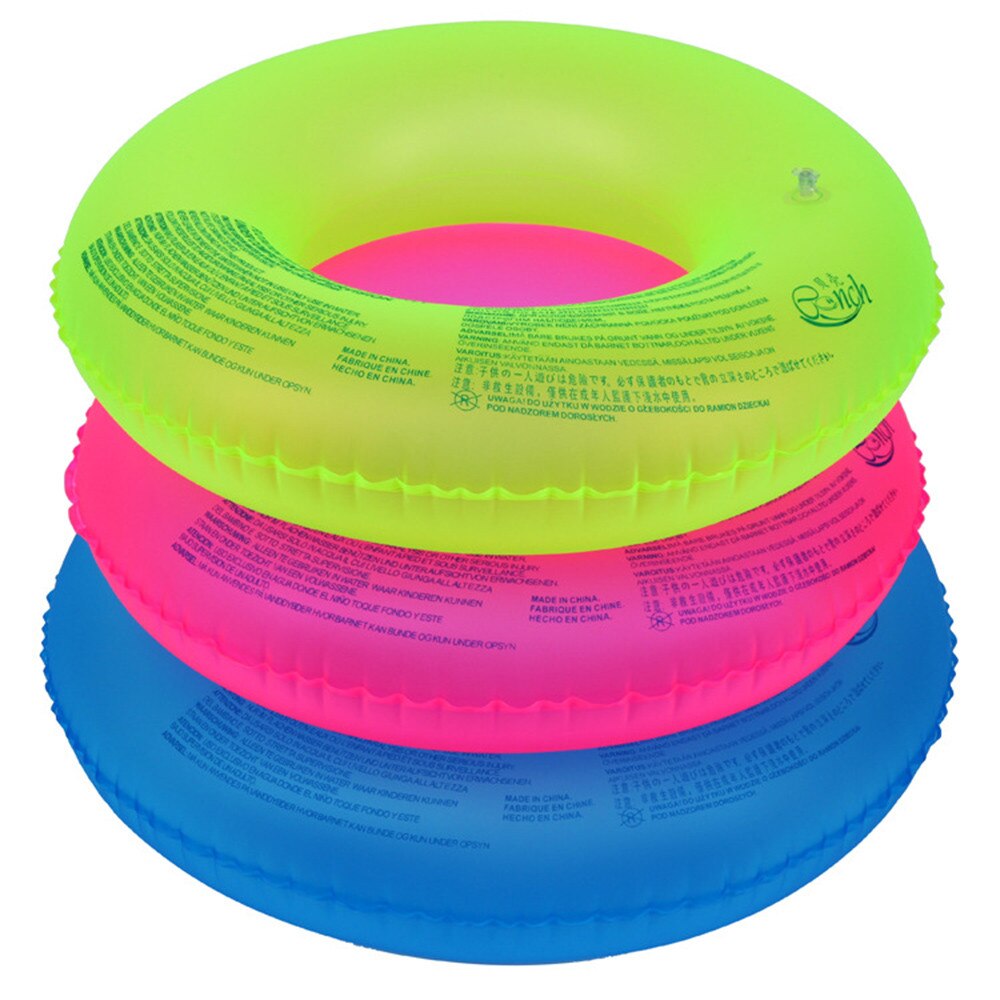 60/80/90cm Summer Inflatable Pool Float Circle Swimming Ring Swimming Float Air Mattress Beach Party Pool Accessories