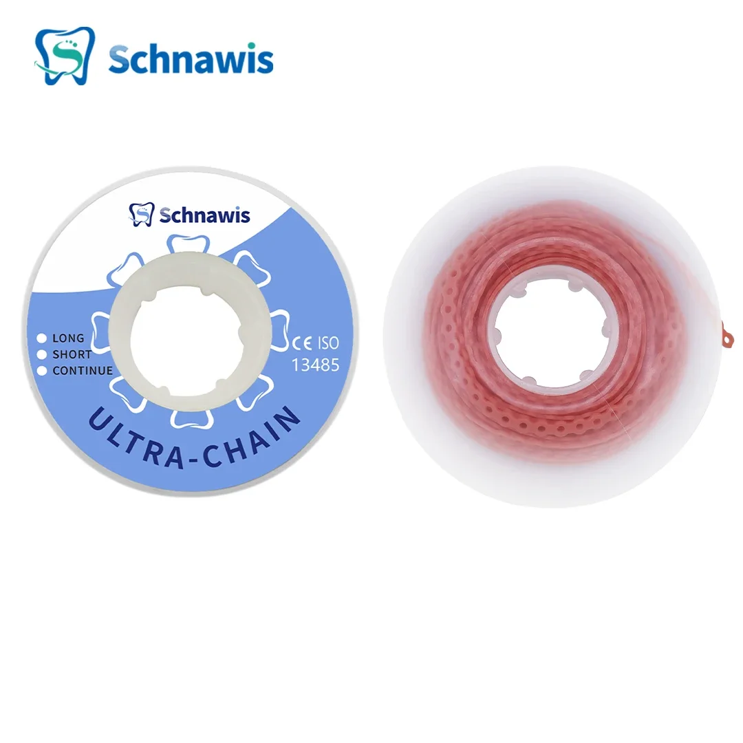 Zahn ärztliche kiefer ortho pä dische elastische Kraft kette farbiges Gummiband 15 Fuß/Spule lange kurze durchgehende Kraft kette für Klammern Zahnspangen: Tann