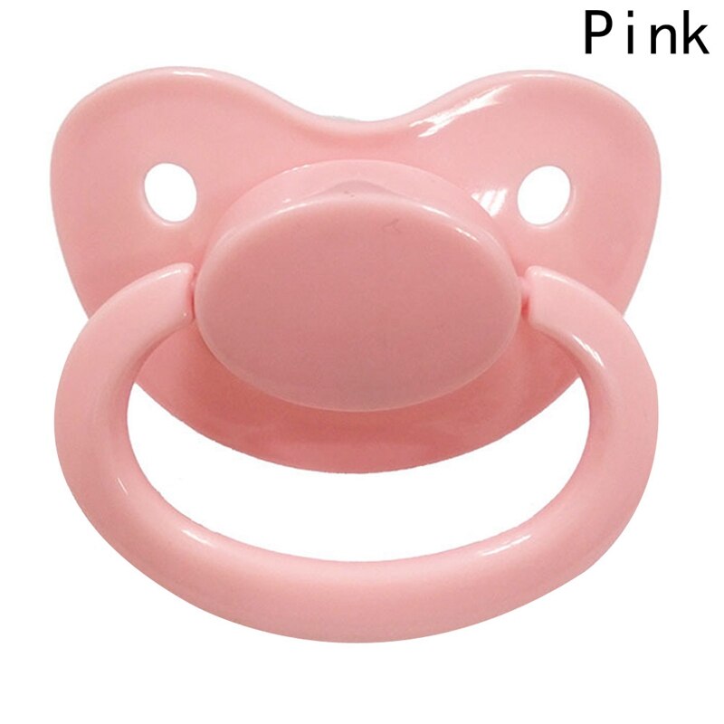 1PC Large Silicone Adult Pacifiers Cute Children's Pacifiers: Pink