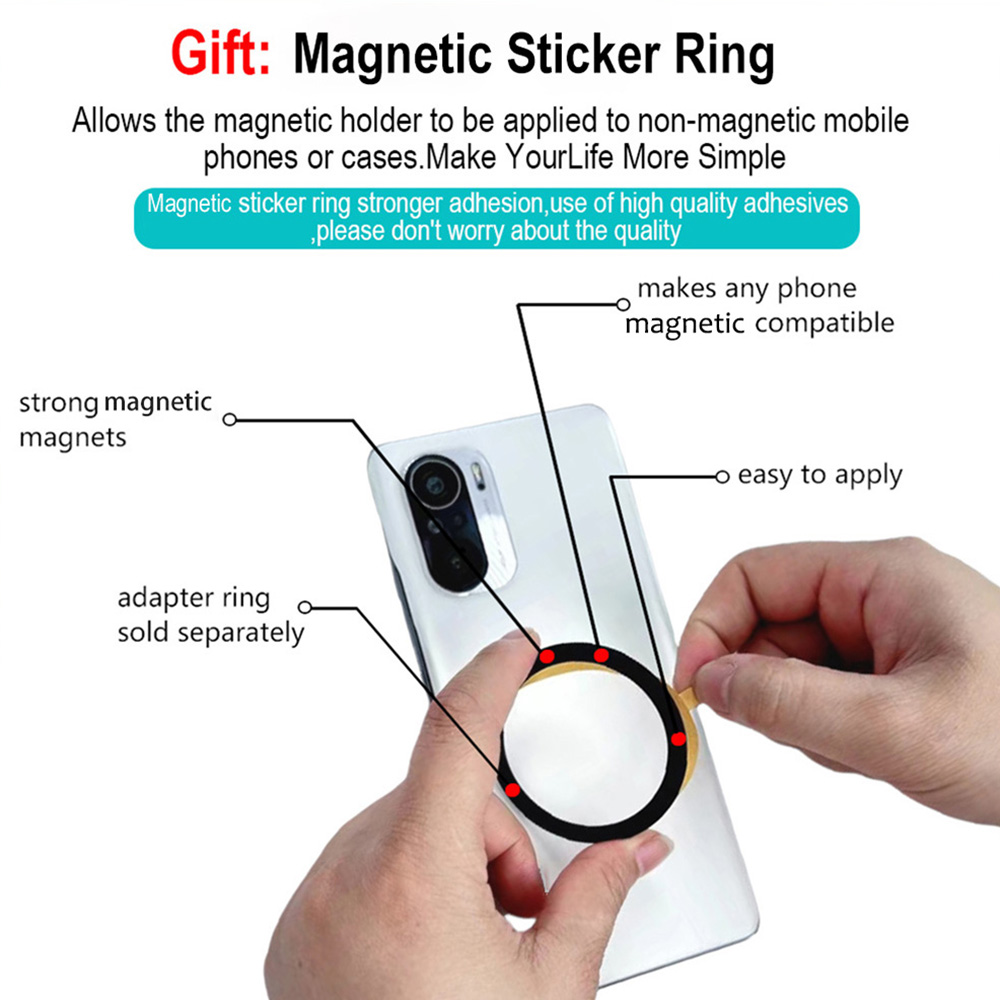 Grippopso Magnetic Cell Phone Holder Griptok Socket 360° With Silicone Cover For Magsafe Grip Finger Ring Holder Stand
