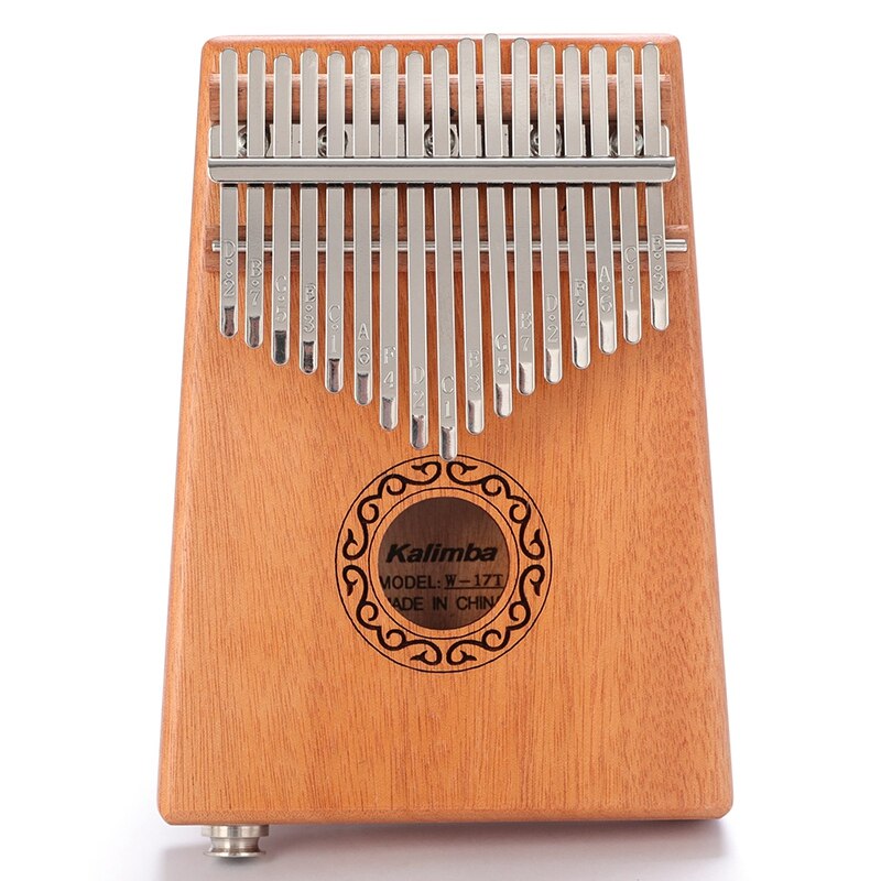 Box Instrument Finger 17 Keys Kalimba EQ Thumb Finger Piano Mahogany Mus... – Grandado