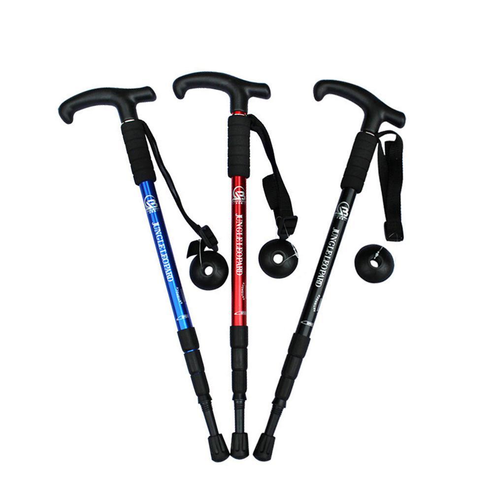 Anti-chok nordic walking sticks teleskopiske vandrestave ultralette vandrestokke med gummispidsbeskyttere