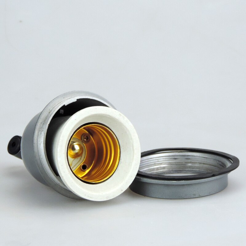 Ceramic E27 Lamp Bases 2 Pcs High Temperature Resistant Ceramic Lamp Holder Waterproof Heating Bulb E27 Screw Base Farm Lighting