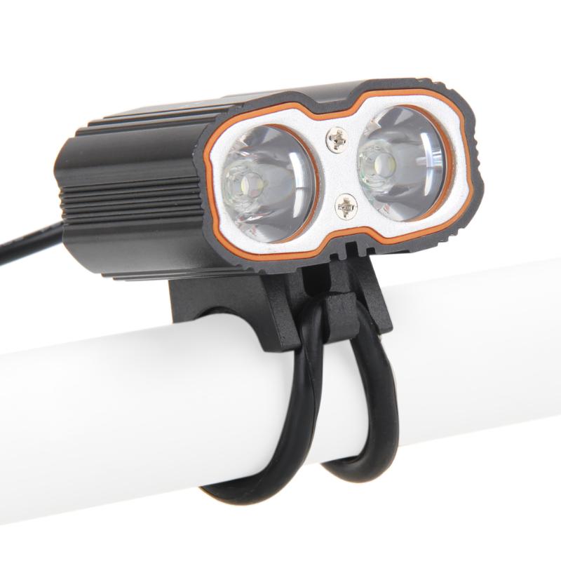 Waterdicht Voorlamp 6000LM 2x Cree Xm-T6 Usb Led Fiets Fiets Licht
