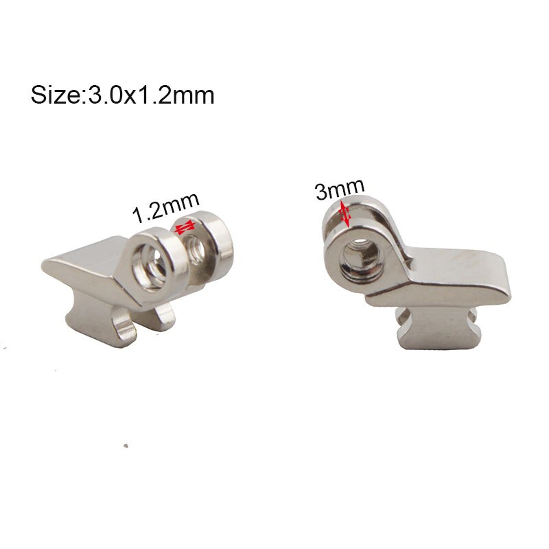 100pcs single hinge for plastic frame,broken front hinge replacement acetate glasses,hinge repair part two teeth glasses hinge