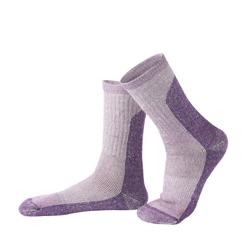 Inverno lã grossa manter wrm meias de esqui feminino apto para caminhadas ao ar livre esqui snowboard térmica esportes meia
