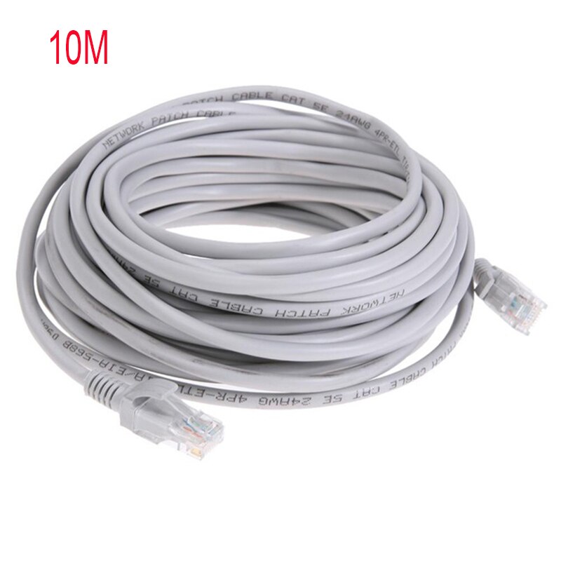 1m / 5m / 10m / 15m / 30m / 50m / 100m cat 5e rj45 ethernet-kaapeli, verkko-lan-kaapeli (patch-johto): 10m