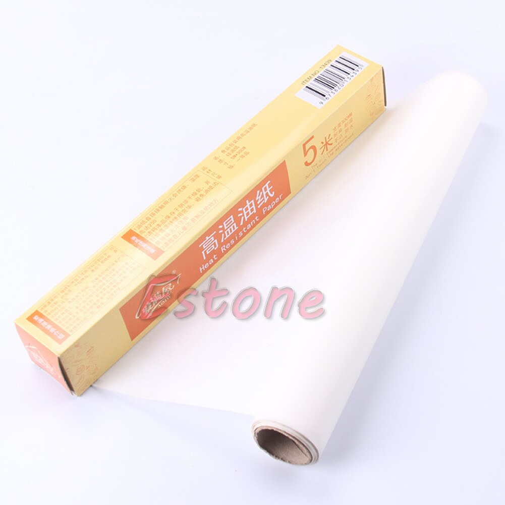 Bakepapir 500*30cm papir silikon bakematte pute rull voks ikke pinne kjøkken  a0nc